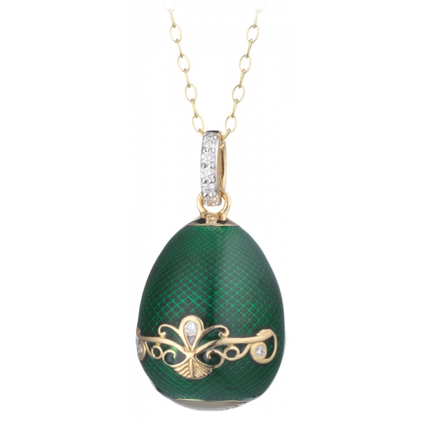 Tsars Collection - Collana Empress Maria Verde - Handmade in Swiss - Luxury Exclusive Collection