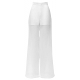 Belarex - Venice Palazzo Trousers - White - Trousers - Lingerie - Luxury Exclusive Collection