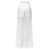 Belarex - Venice Palazzo Trousers - White - Trousers - Lingerie - Luxury Exclusive Collection