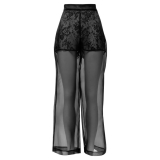 Belarex - Venice Palazzo Trousers - Black - Trousers - Lingerie - Luxury Exclusive Collection