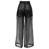 Belarex - Pantaloni Palazzo Venice - Nero - Pantaloni - Lingerie - Luxury Exclusive Collection