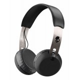 Skullcandy - Grind - Black / Chrome - Bluetooth Wireless On-Ear Headphones with Microphone, Supreme Sound and Powerful Bass