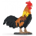 Jekca - Rooster 01 - Big - Lego - Scultura - Costruzione - 4D - Animali di Mattoncini - Toys