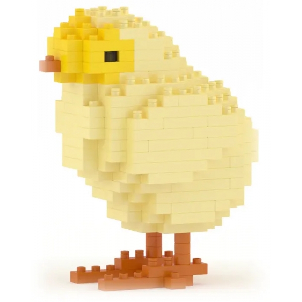 Jekca - Chick 01 - Big - Lego - Sculpture - Construction - 4D - Brick Animals - Toys