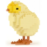 Jekca - Chick 01 - Big - Lego - Scultura - Costruzione - 4D - Animali di Mattoncini - Toys