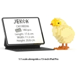 Jekca - Chick 01 - Big - Lego - Scultura - Costruzione - 4D - Animali di Mattoncini - Toys