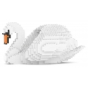 Jekca - Swan 01 - Big - Lego - Sculpture - Construction - 4D - Brick Animals - Toys