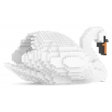 Jekca - Swan 01 - Big - Lego - Sculpture - Construction - 4D - Brick Animals - Toys