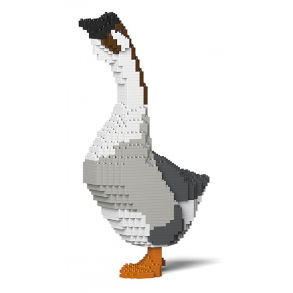 Jekca - Goose 01 - Big - Lego - Scultura - Costruzione - 4D - Animali di Mattoncini - Toys