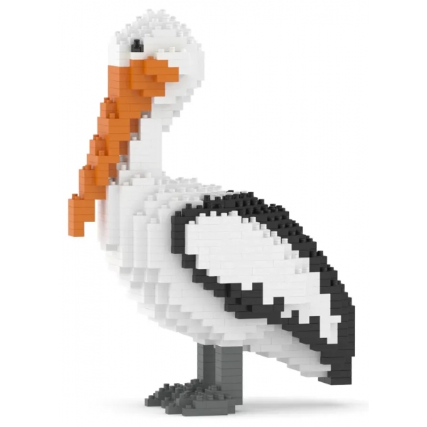 Jekca - Pelican 01 - Big - Lego - Sculpture - Construction - 4D - Brick Animals - Toys