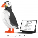 Jekca - Puffin 01 - Big - Lego - Scultura - Costruzione - 4D - Animali di Mattoncini - Toys