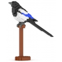 Jekca - Magpie 01S - Lego - Sculpture - Construction - 4D - Brick Animals - Toys