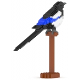 Jekca - Magpie 01S - Lego - Sculpture - Construction - 4D - Brick Animals - Toys