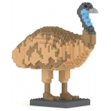 Jekca - Emu 01 - Big - Lego - Scultura - Costruzione - 4D - Animali di Mattoncini - Toys