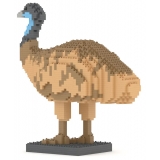 Jekca - Emu 01 - Big - Lego - Scultura - Costruzione - 4D - Animali di Mattoncini - Toys