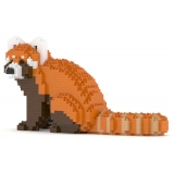 Jekca - Red Panda 01 - Big - Lego - Scultura - Costruzione - 4D - Animali di Mattoncini - Toys