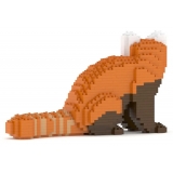 Jekca - Red Panda 01 - Big - Lego - Sculpture - Construction - 4D - Brick Animals - Toys