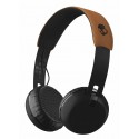 Skullcandy - Grind - Nero / Tan - Cuffie Auricolari Bluetooth Wireless On-Ear con Microfono, Audio Supremo e Bassi Potenti