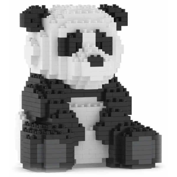 Jekca - Panda 01B (version 2024) - Big - Lego - Sculpture - Construction - 4D - Brick Animals - Toys