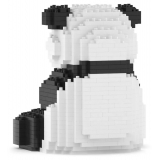 Jekca - Panda 01B (version 2024) - Big - Lego - Scultura - Costruzione - 4D - Animali di Mattoncini - Toys