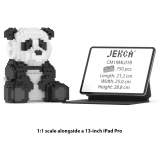 Jekca - Panda 01B (version 2024) - Big - Lego - Sculpture - Construction - 4D - Brick Animals - Toys