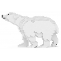 Jekca - Polar Bear 01 - Big - Lego - Sculpture - Construction - 4D - Brick Animals - Toys