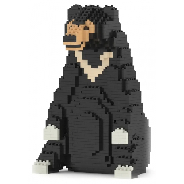 Jekca - Sun Bear 01 - Big - Lego - Sculpture - Construction - 4D - Brick Animals - Toys