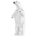 Jekca - Polar Bear 02 - Big - Lego - Sculpture - Construction - 4D - Brick Animals - Toys