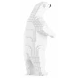 Jekca - Polar Bear 02 - Big - Lego - Sculpture - Construction - 4D - Brick Animals - Toys