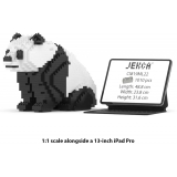 Jekca - Panda 04 - Big - Lego - Scultura - Costruzione - 4D - Animali di Mattoncini - Toys