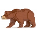 Jekca - Brown Bear 01 - Big - Lego - Sculpture - Construction - 4D - Brick Animals - Toys