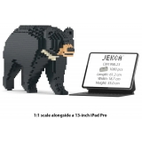 Jekca - Formosan Black Bear 01 - Big - Lego - Sculpture - Construction - 4D - Brick Animals - Toys