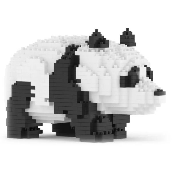 Jekca - Panda 02 - Big - Lego - Scultura - Costruzione - 4D - Animali di Mattoncini - Toys