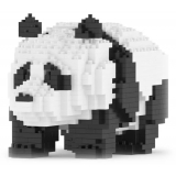 Jekca - Panda 02 - Big - Lego - Scultura - Costruzione - 4D - Animali di Mattoncini - Toys