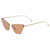 Fendi - Fendi First Crystal - Cat Eye Sunglasses - Brown - Sunglasses - Fendi Eyewear