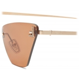 Fendi - Fendi First Crystal - Cat Eye Sunglasses - Brown - Sunglasses - Fendi Eyewear