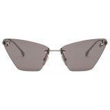 Fendi - Fendi First Crystal - Occhiali da Sole Cat Eye - Grigio - Occhiali da Sole - Fendi Eyewear