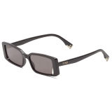 Fendi - Fendi Way - Occhiali da Sole Rettangolare - Nero - Occhiali da Sole - Fendi Eyewear