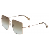 Fendi - FF Diamonds - Oversize Square Sunglasses - Grey - Sunglasses - Fendi Eyewear