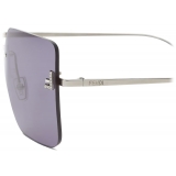 Fendi - Fendi First Crystal - Occhiali da Sole Squadrata Oversize - Blu - Occhiali da Sole - Fendi Eyewear