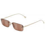 Fendi - Fendi First Crystal - Occhiali da Sole Rettangolare - Marrone - Occhiali da Sole - Fendi Eyewear