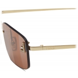 Fendi - Fendi First Crystal - Occhiali da Sole Rettangolare - Marrone - Occhiali da Sole - Fendi Eyewear