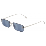 Fendi - Fendi First Crystal - Occhiali da Sole Rettangolare - Blu - Occhiali da Sole - Fendi Eyewear