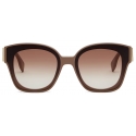 Fendi - Fendi First - Square Sunglasses - Brown - Sunglasses - Fendi Eyewear