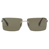 Fendi - Fendi Sky - Occhiali da Sole Rettangolare - Verde - Occhiali da Sole - Fendi Eyewear