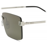 Fendi - Fendi Sky - Occhiali da Sole Rettangolare - Verde - Occhiali da Sole - Fendi Eyewear