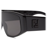 Fendi - Squared FF - Occhiali da Sole a Maschera - Nero - Occhiali da Sole - Fendi Eyewear