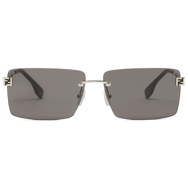 Fendi - Fendi Sky - Occhiali da Sole Rettangolare - Grigio - Occhiali da Sole - Fendi Eyewear