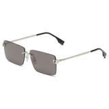 Fendi - Fendi Sky - Occhiali da Sole Rettangolare - Grigio - Occhiali da Sole - Fendi Eyewear