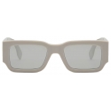 Fendi - Fendi Diagonal - Rectangular Sunglasses - Grey - Sunglasses - Fendi Eyewear